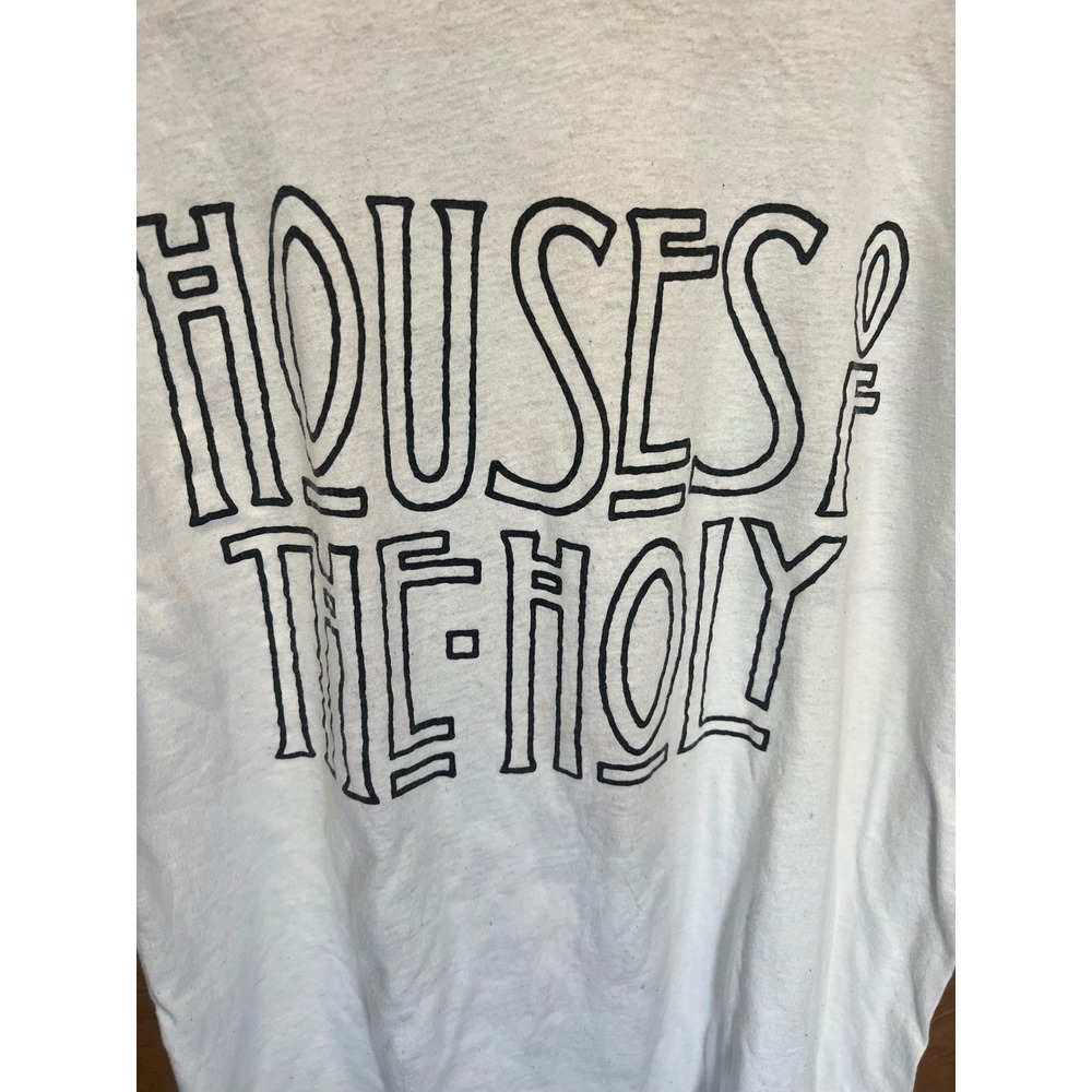 Vintage 1988 Led Zeppelin Houses of the Holy Shirt Anvil White Large 50/50 USA - Picture 5 of 7
